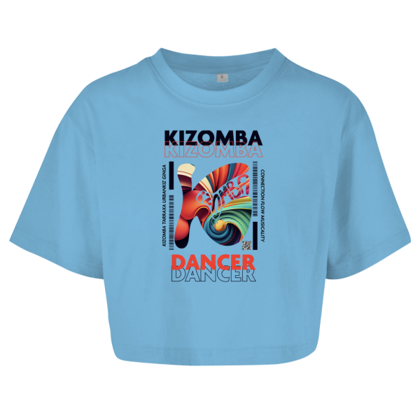 Latin Flow Kizomba Dancer Oversize Crop Top Damen