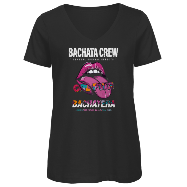 Latin Flow Bachatera Tee V-Neck Damen