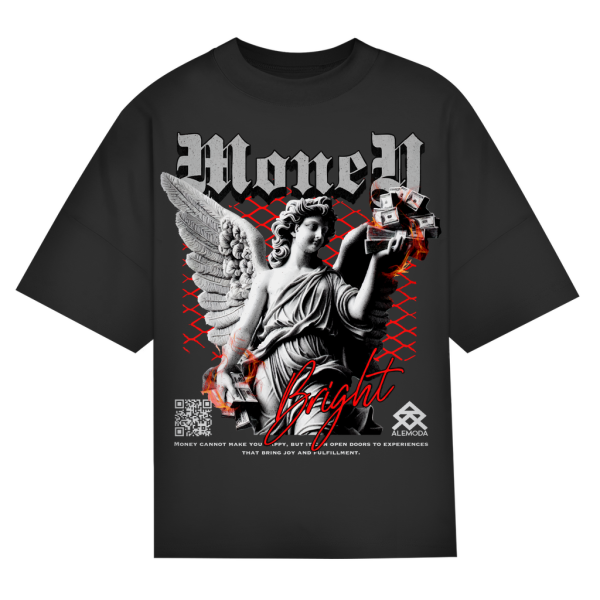 Urban Style Oversize Unisex Tee – Money | Rundhals