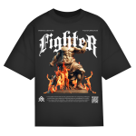 Urban Style Oversize Unisex Tee – Fighter | Rundhals